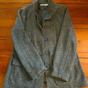 Women’s Size Small Grey LLBean Wool Jacket